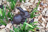 Gartenfigur Hase Gusseisen