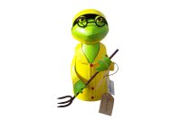 Zaunhocker Frosch mit Gabel