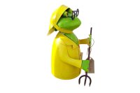 Zaunhocker Frosch mit Gabel