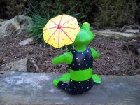 Gartenfigur Ottilie Bikini Frosch