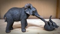 Dekofigur Elefant und Baby