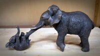 Dekofigur Elefant und Baby