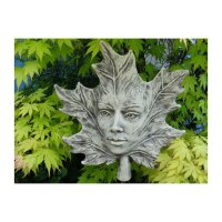 Gartenfigur Blattgesicht Ahorn