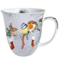 Tasse Vogel Weihnachten