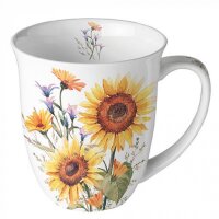 Tasse Sonnenblumen