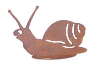 Gartenfigur Schnecke Edelrost