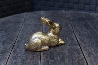 Dekofigur Hase gold