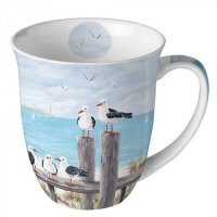 Tasse Möwen am Meer