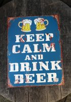 Shabby Blechschild Keep calm