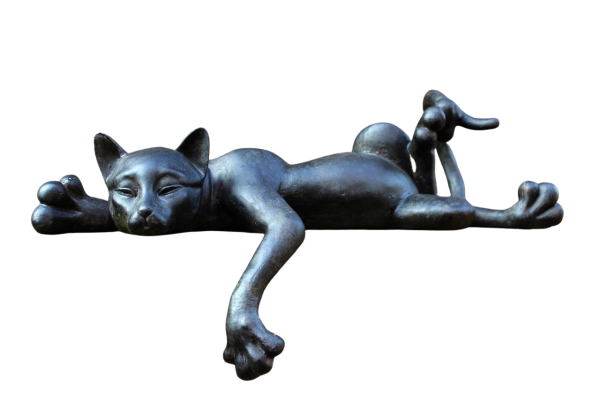 Dekofigur Katze schlafend