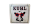 Shabby Blechschild Kuhl