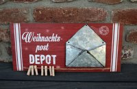 Schild Weihnachtspost Depot