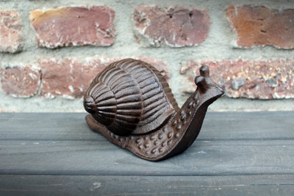 Gartenfigur Schnecke mit Haus