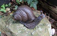 Gartenfigur Schnecke mit Haus