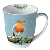 Tasse Winter Rotkehlchen