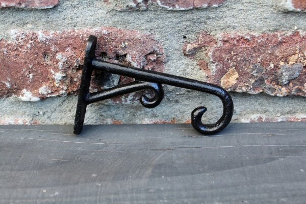 Wandhaken Laternenhaken L12cm Schwarz