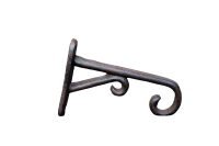 Wandhaken Laternenhaken L12cm Braun