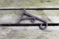 Wandhaken Laternenhaken L12cm Braun