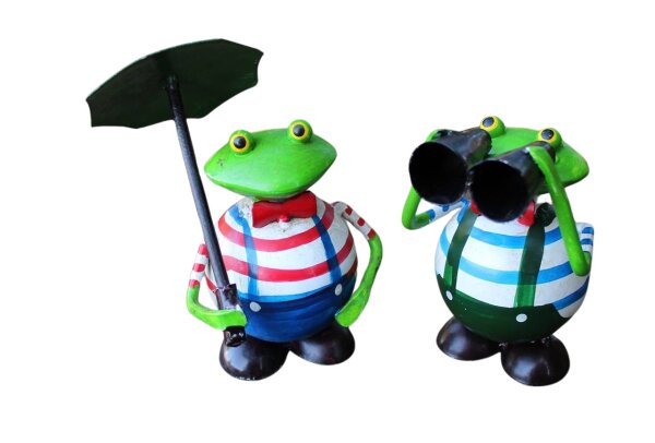 Frosch Set Gartenfiguren