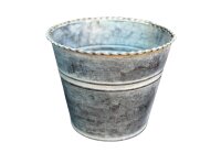 Blumentopf Zink H12cm