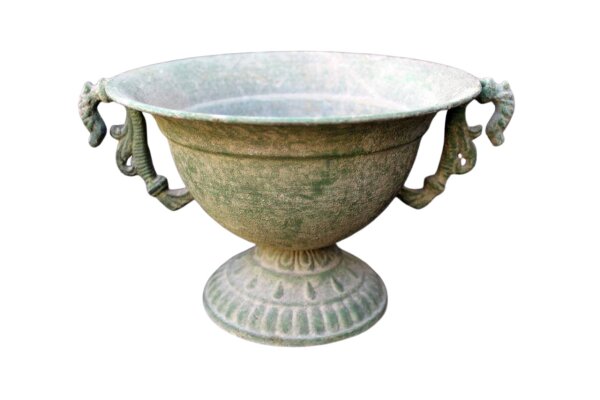 Nostalgie Amphore patiniert H14cm