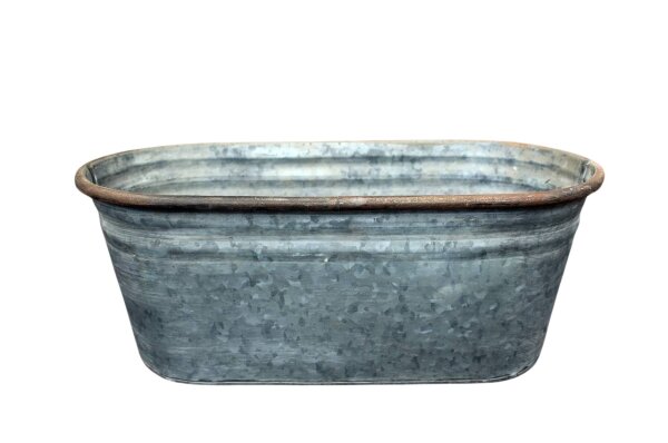 Pflanzschale Zink oval L42cm