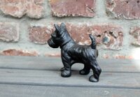 Dekofigur Hund antikschwarz