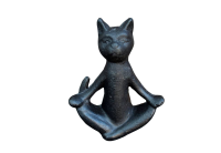Gartenfigur Meditierende Katze