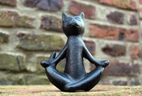 Gartenfigur Meditierende Katze