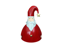 Dekofigur Weihnachtsmann mit Mütze