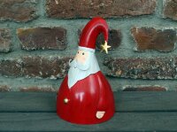 Dekofigur Weihnachtsmann mit Mütze