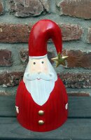 Dekofigur Weihnachtsmann mit Mütze groß