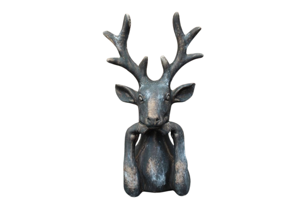 Dekofigur Hirsch Antikstil H20cm