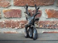 Dekofigur Hirsch Antikstil H20cm