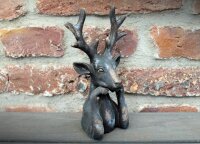 Dekofigur Hirsch Antikstil H20cm