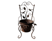 Deko Stuhl mit Blumentopf