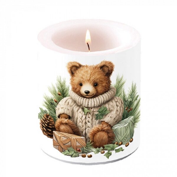 Kerze groß Teddybär