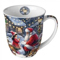 Tasse Gespräch mit dem Weihnachtsmann