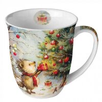 Tasse Igel Weihnacht