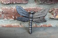 Gartenfigur Libelle Gusseisen antikbraun
