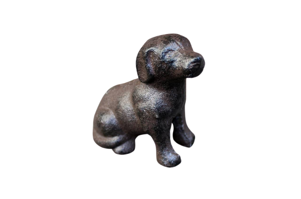Dekofigur Hund antikbraun