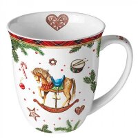 Tasse Schaukelpferd Weihnachten