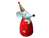 Zaunhocker Weihnachts Maus