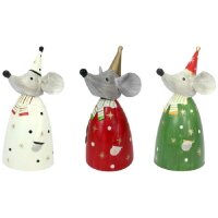 Zaunhocker Weihnachts Maus