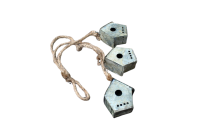 Vogelhäuser Mini Set Zink