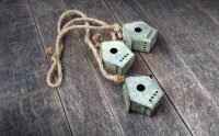 Vogelhäuser Mini Set Zink