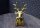 Dekofigur Hirsch gold Antikstil H20cm