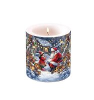 Kerze Gespräch mit dem Weihnachtsmann