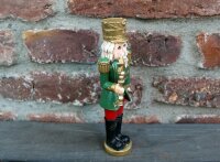 Dekofigur Nussknacker grün H20cm