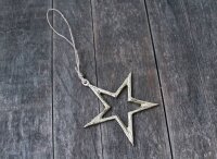 Weihnachtsschmuck Stern gold